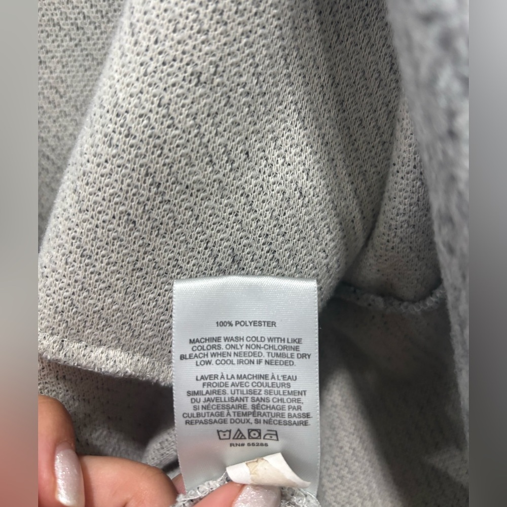 Express Light Gray Open Front Sweater Jacket/Cardigan Coat - Picture 4 of 5